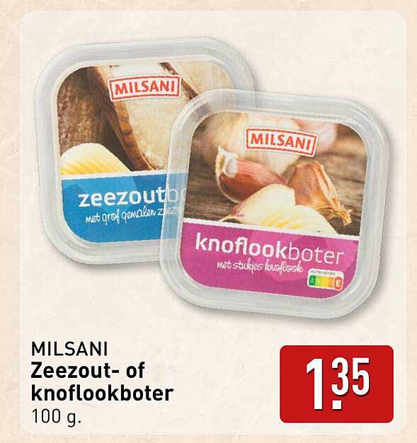 MILSANi Zeezout- of knoflookboter