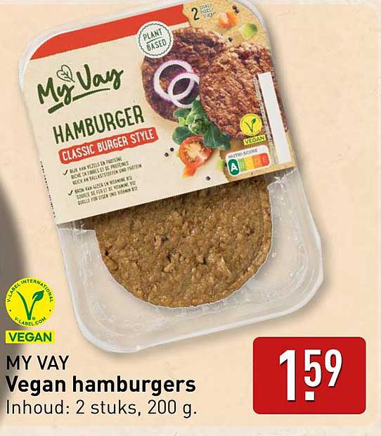 MY VAY Vegan hamburgers