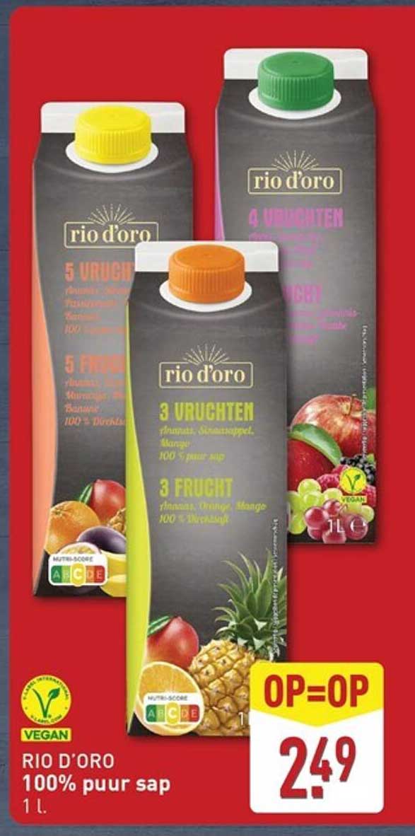 RIO D'ORO 100% puur sap 1 l.