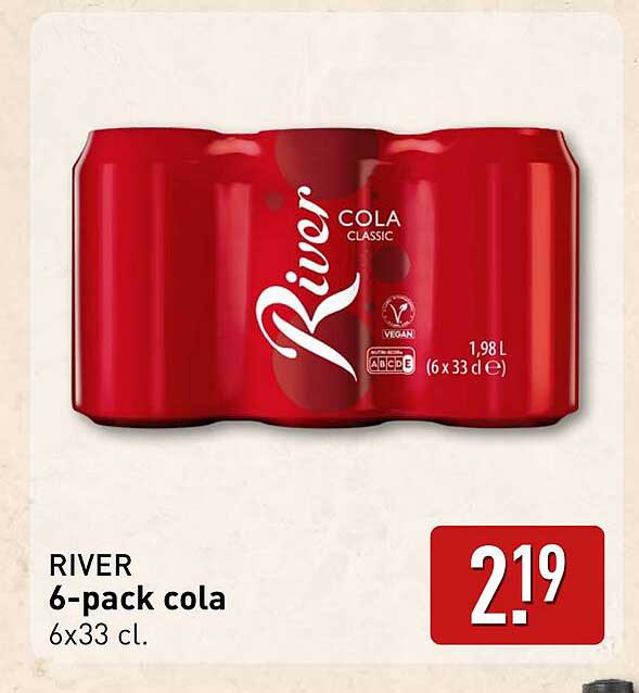 RIVER 6-pack cola 6x33 cl.