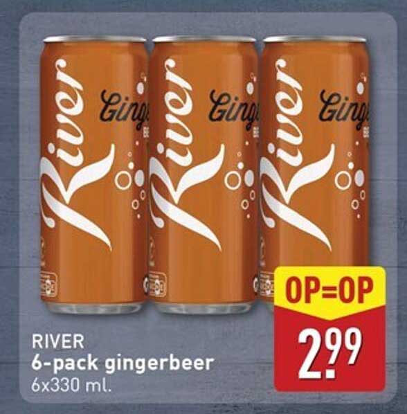 RIVER 6-pack gingerbeer 6x330 ml