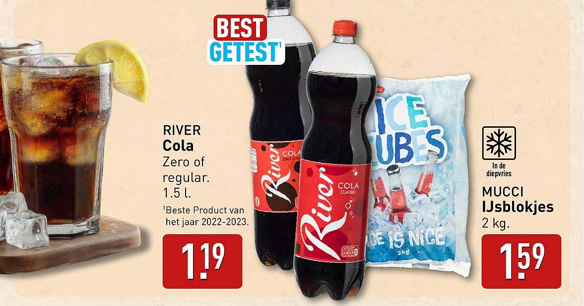 RIVER Cola Zero of regular. 1.5 l.
