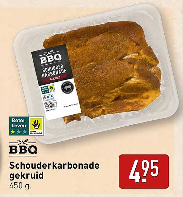Schouderkarbonade gekruid