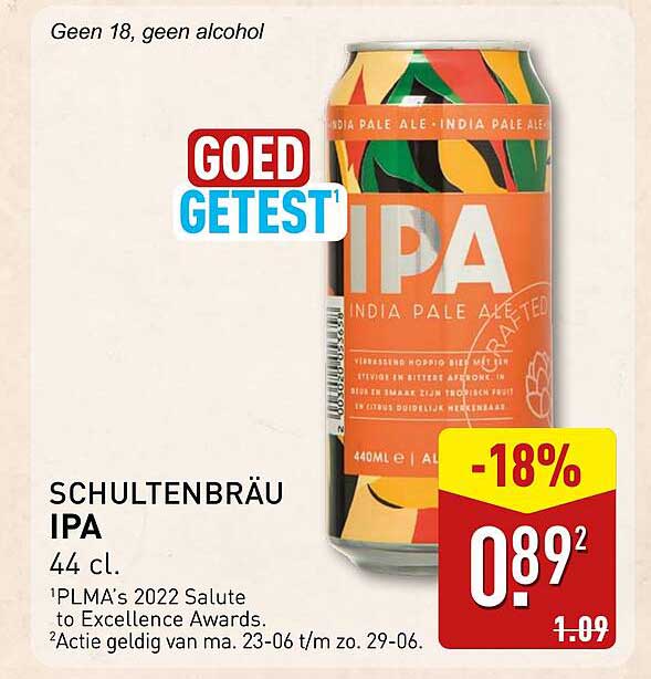 SCHULTENBRÄU IPA 44 cl.