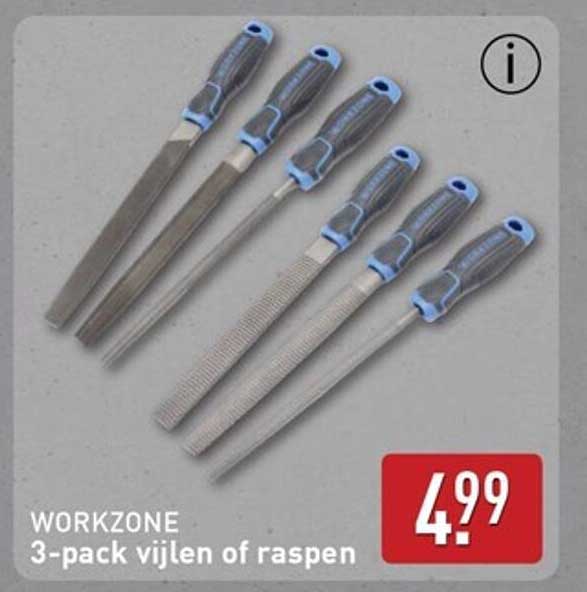 WORKZONE 3-pack vijlen of raspen