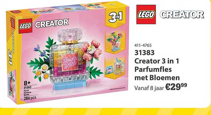 31383 Creator 3 in 1 Parfumfles met Bloemen