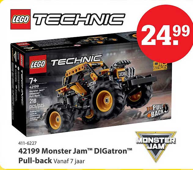 42199 Monster Jam™ DIGatron™ Pull-back Vanaf 7 jaar