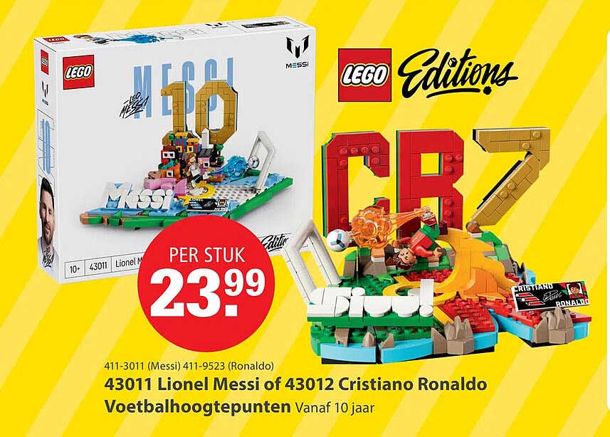 43011 Lionel Messi of 43012 Cristiano Ronaldo Voetbalhoogtepunten Vanaf 10 jaar