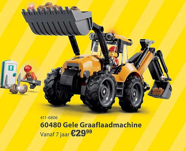 60480 Gele Graaflaadmachine