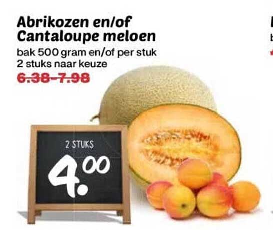 Abrikozen en/of Cantaloupe meloen