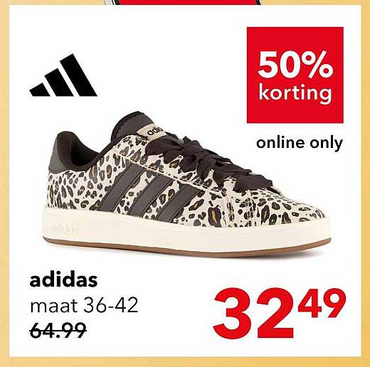 adidas maat 36-42 50% korting online only
