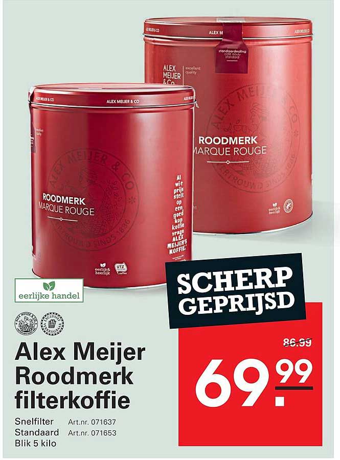 Alex Meijer Roodmerk filterkoffie