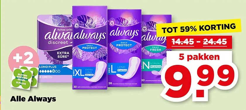 Alle Always +2