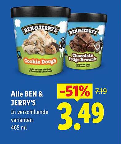 Alle BEN & JERRY'S
