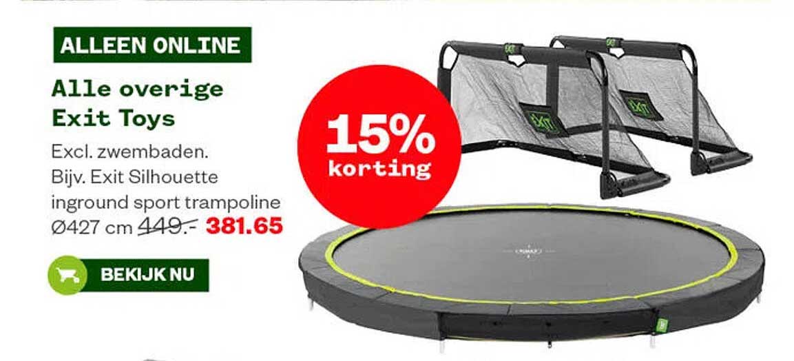 Alle overige Exit Toys 15% korting