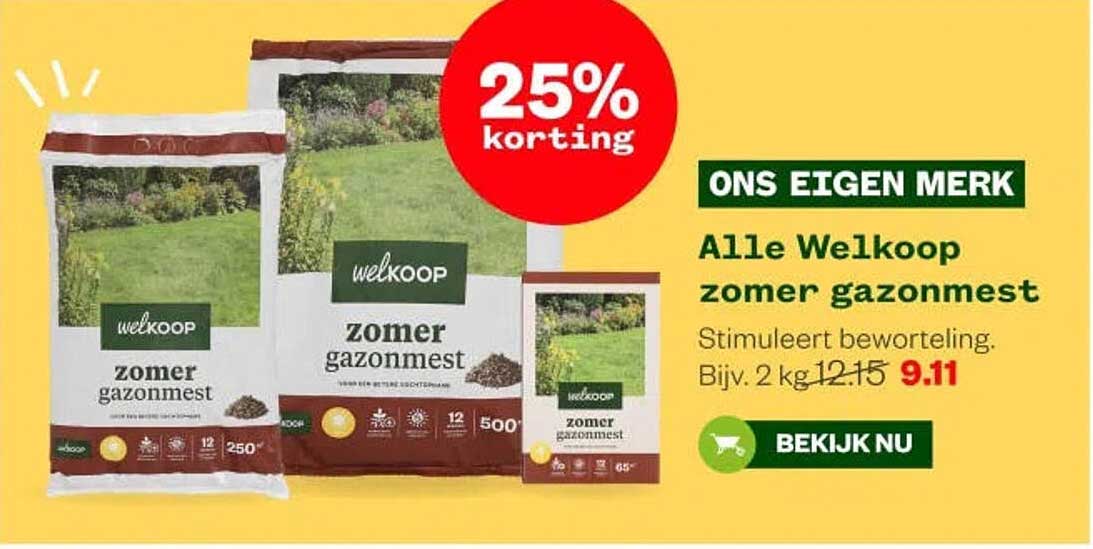 Alle Welkoop zomer gazonmest