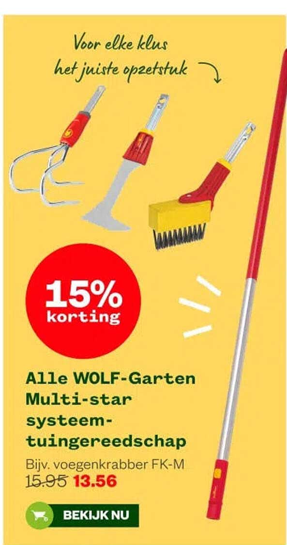 Alle WOLF-Garten Multi-star systeem-tuingereedschap