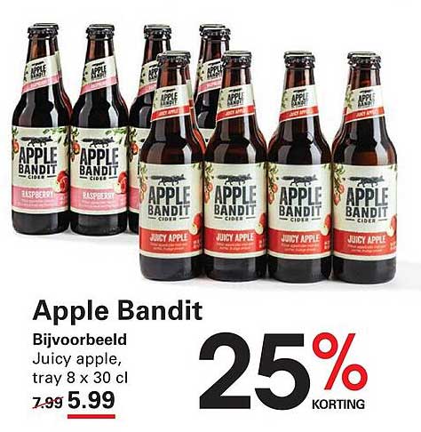 Apple Bandit 25% korting