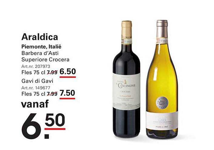 Araldica Piemonte, Italië Barbera d’Asti Superiore Crocera