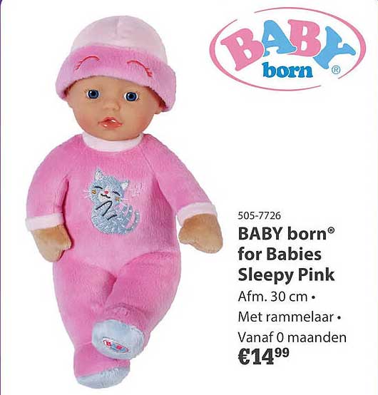 BABY born for Babies Sleepy Pink