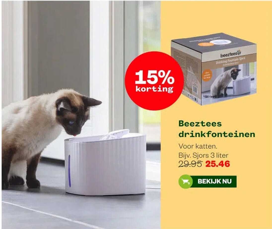 Beeztees drinkfonteinen