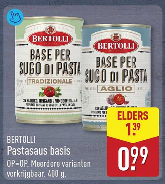 Bertolli Pastasaus basis