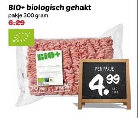 BIO+ biologisch gehakt pakje 300 gram