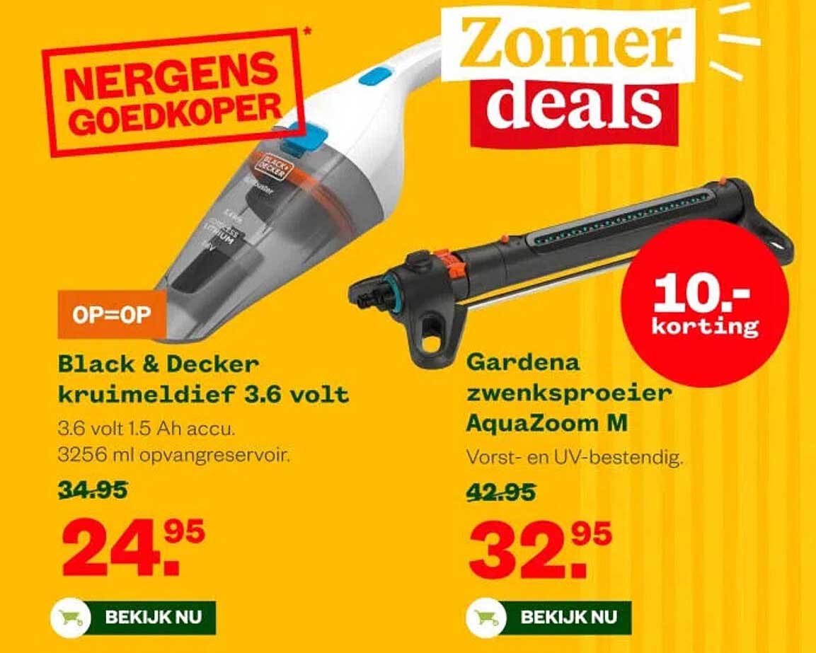 Black & Decker kruimeldief 3.6 volt