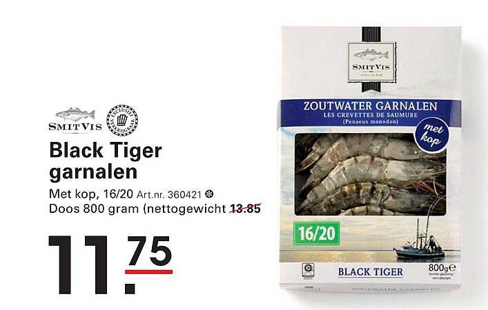 Black Tiger garnalen