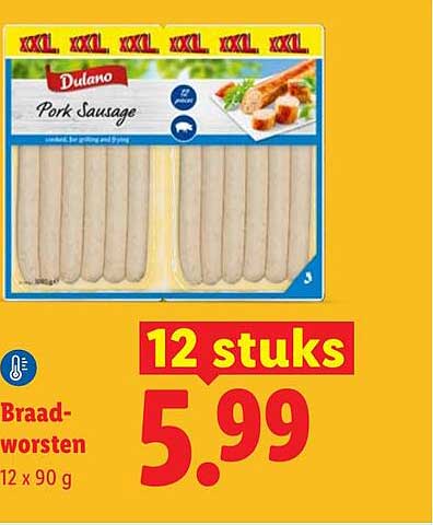 Braadworsten 12 x 90 g