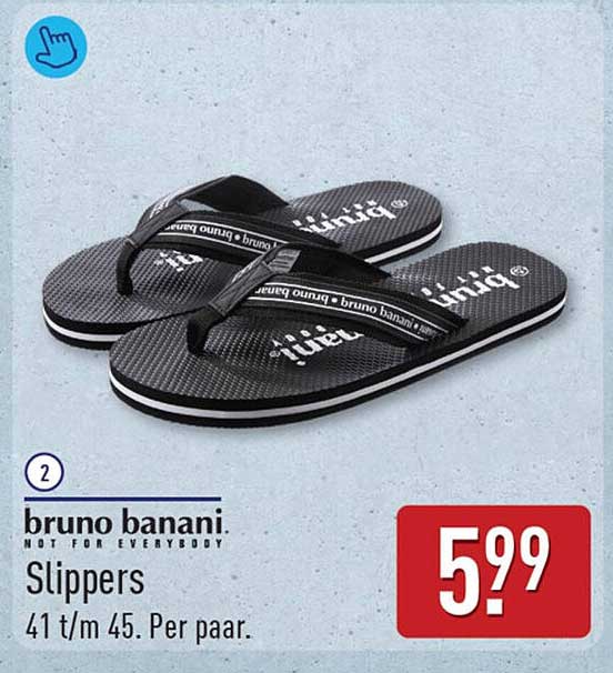 bruno banani Slippers 41 t/m 45. Per paar.