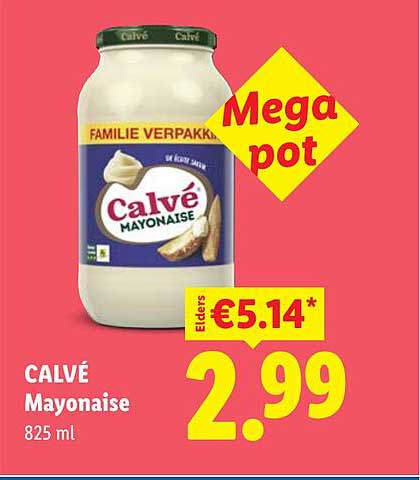 CALVÉ Mayonaise 825 ml Mega pot
