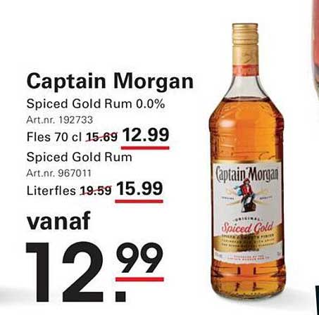Captain Morgan Spiced Gold Rum 0.0%
