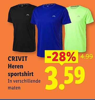 CRIVIT Heren sportshirt In verschillende maten