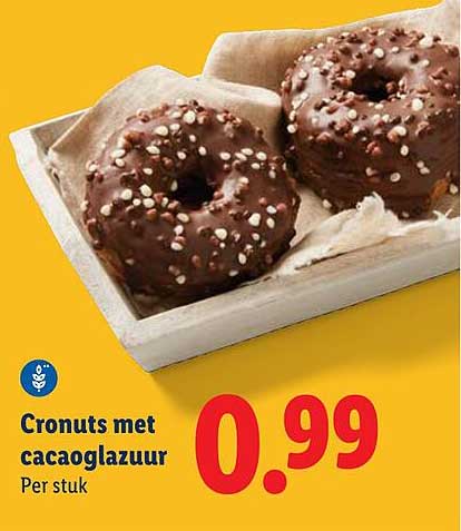 Cronuts met cacao-glazuur