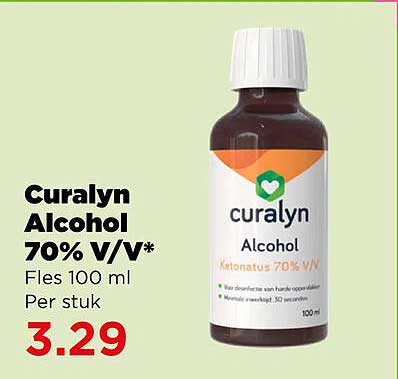 Curalyn Alcohol 70% v/v*