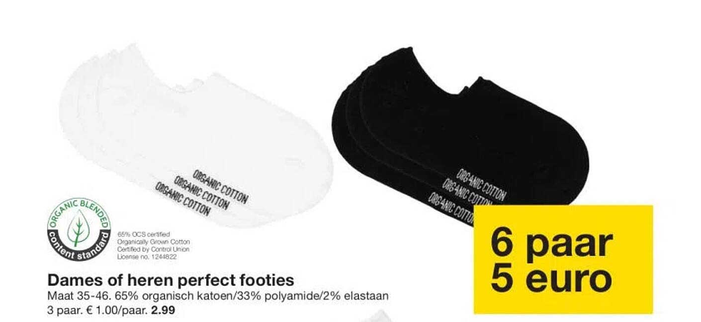 Dames of heren perfect footies