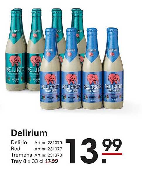 Delirium Delirio Red Tremens Tray 8 x 33 cl