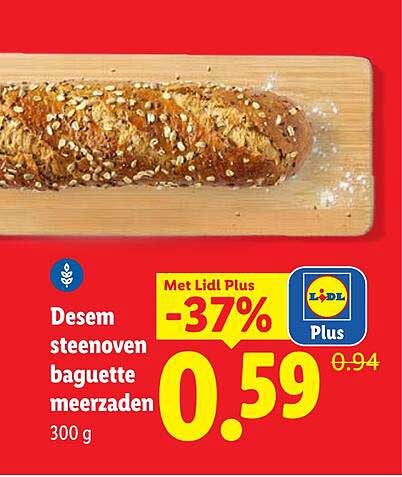 Desem steenoven baguette meerzaden