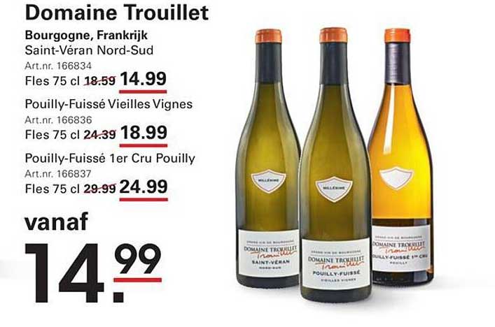 Domaine Trouillet Bourgogne, Frankrijk Saint-Véran Nord-Sud