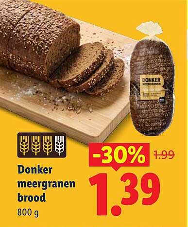 Donker meergranen brood