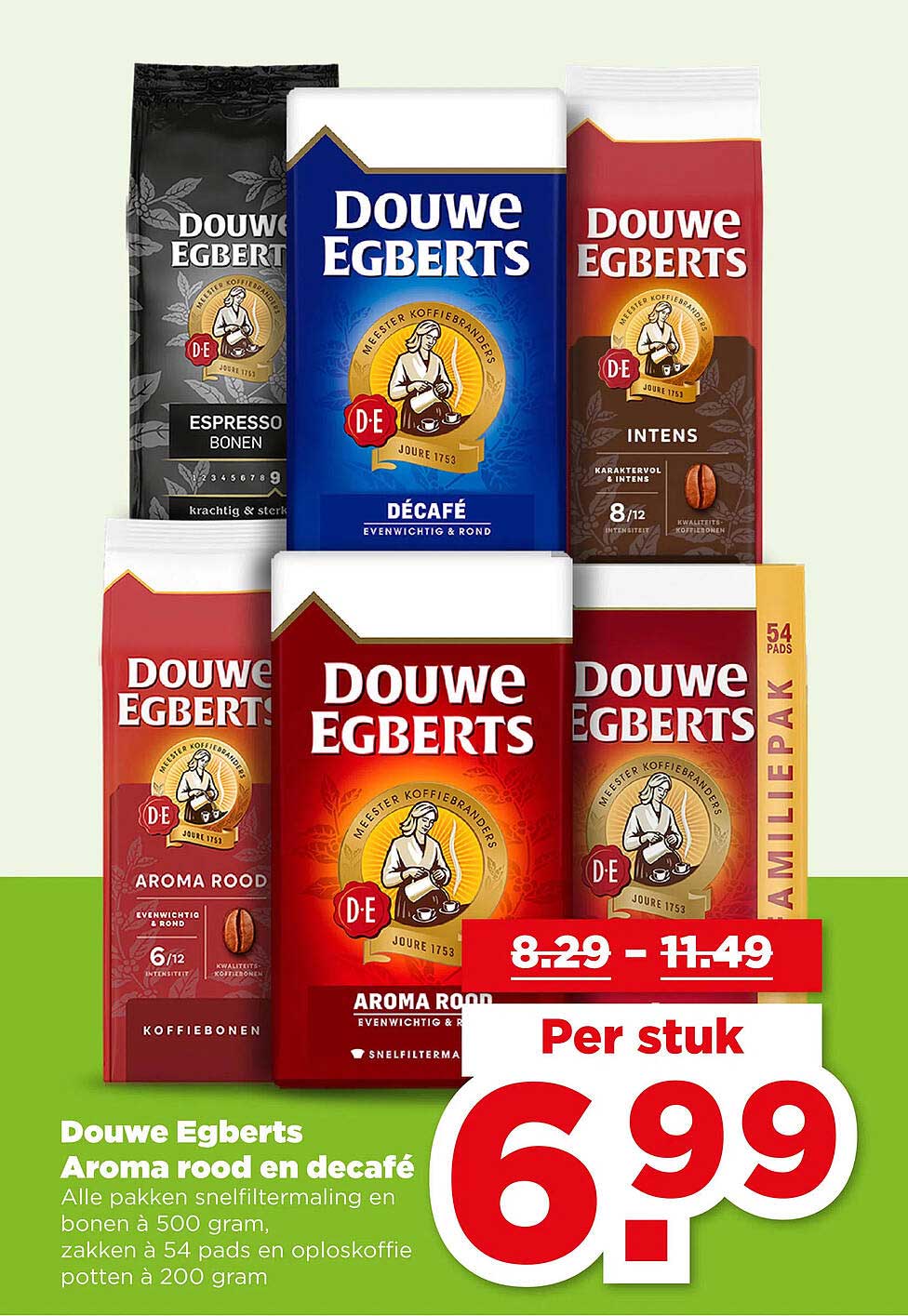 Douwe Egberts Aroma rood en décafé