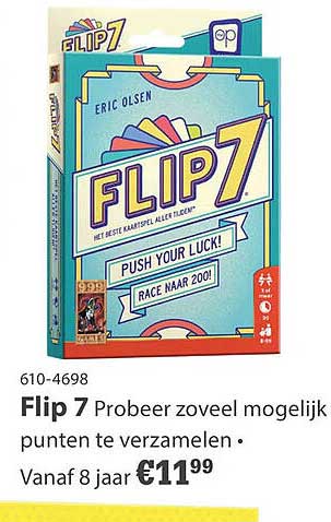 Flip 7 Probeer zoveel mogelijk punten te verzamelen