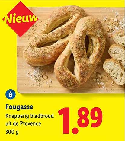 Fougasse Knapperig bladbrood uit de Provence 300 g