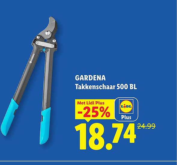 GARDENA Takkenschaar 500 BL Met Lidl Plus -25%