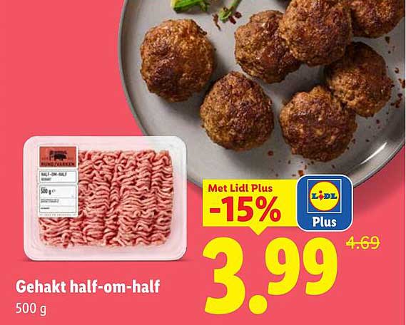 Gehakt half-om-half 500 g -15%