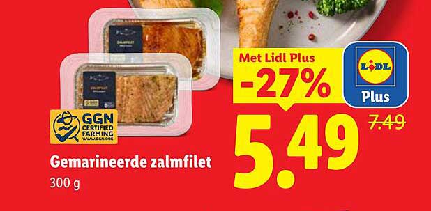 Gemarineerde zalmfilet