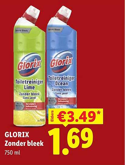 GLORIX Zonder bleek 750 ml