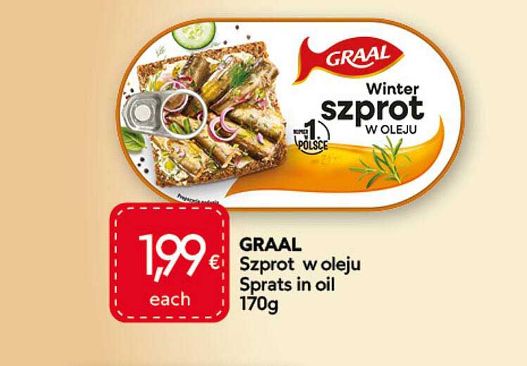 GRAAL Szprot w oleju Sprats in oil 170g