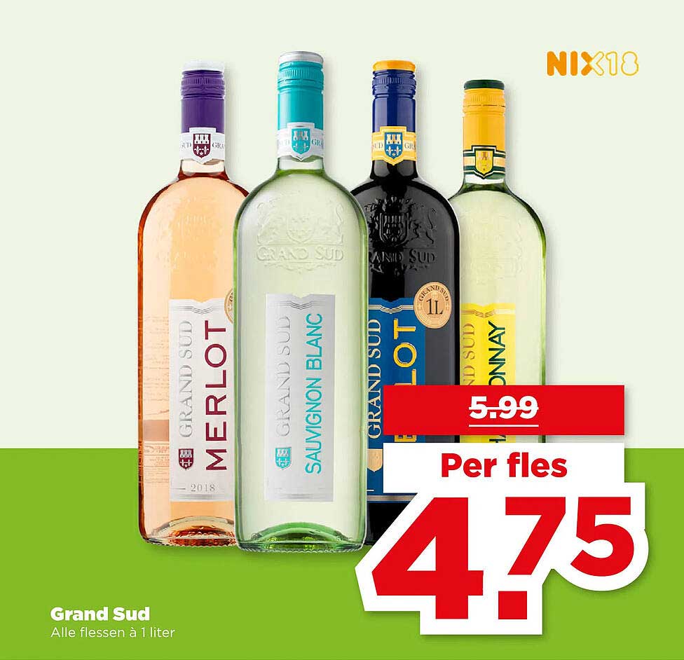 Grand Sud Alle flessen à 1 liter